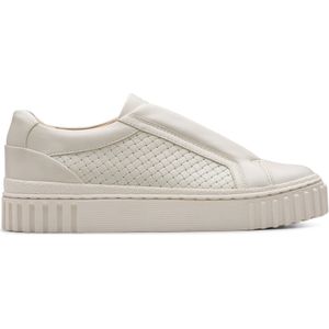 Clarks - Mayhill Bay - Sneakers - Gebroken Wit - Voorgevormd Gewatteerd Voetbed