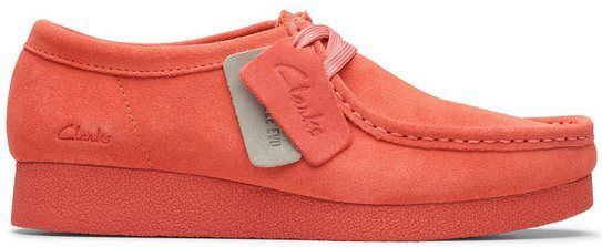 Clarks - Wallabee EVO - Nette Schoenen - Koraal Suède