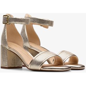 Clarks - 26181296 Ezoria Mae Sandalen - Goudkleurig - Leer