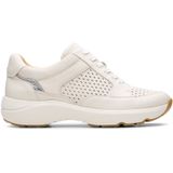Clarks - Tivoli Walk - Schoenen - Gebroken Wit - Mesh - Contour Cushion Voetbed