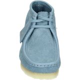 Clarks - Wallabee Boot - Suède - Poederblauw - Mocassinconstructie