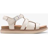 Clarks - Arwell Sun - Sandalen - Crèmekleurig - Leer