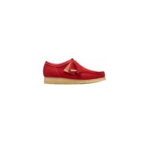 Clarks - Originals Wallabee - Veterschoen - Rood - Suède