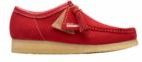 Clarks - Originals Wallabee - Veterschoen - Rood - Suède