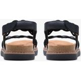 Clarks - Arwell Glide - Sandalen - Zwart - Nubuck