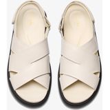 Clarks - Aristella Sun - Sandalen - Crèmekleurig - Leren Bovenwerk