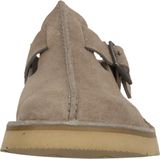 Clarks - Solsbury Mule - Grijze Muiltjes - Premium Suède Bovenwerk