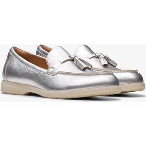 Clarks - Narini Edge - Instapper - Zilverkleurig - Leer