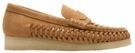 Clarks - Wallaloafer Weave - Loafers - Bruin - Suède - Handgeweven Bovenwerk