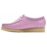Clarks - Wallabee - Schoenen - Mauve - Krokodillen-effect Bovenwerk