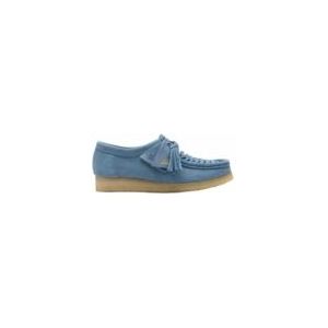 Clarks - Wallabee Weave - Schoenen - Poederblauw - Suède