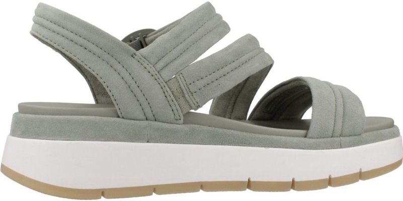 Clarks - Tuscan Strap - Sandalen - Lichtgroen - Suède Bovenwerk, Contour Cushion Voetbed