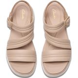 Clarks Tuscan Strap Sandale, Sandalette, Flats, Sommerschuh mit Plateausohle