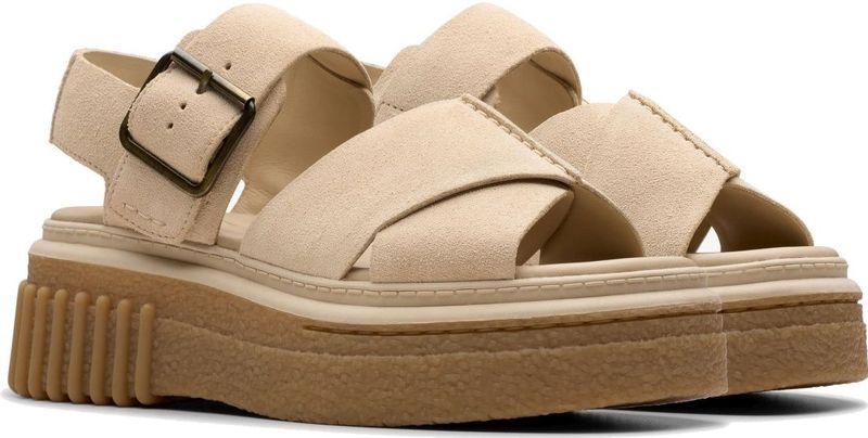 Clarks - Evamar Wish - Sandalen - Ecru - Suède