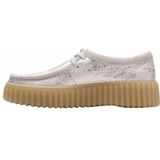 Clarks - Torhill Bee - Nette Schoenen - Zilver Metallic - Leren Bovenkant