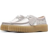 Clarks - Torhill Bee - Nette Schoenen - Zilver Metallic - Leren Bovenkant