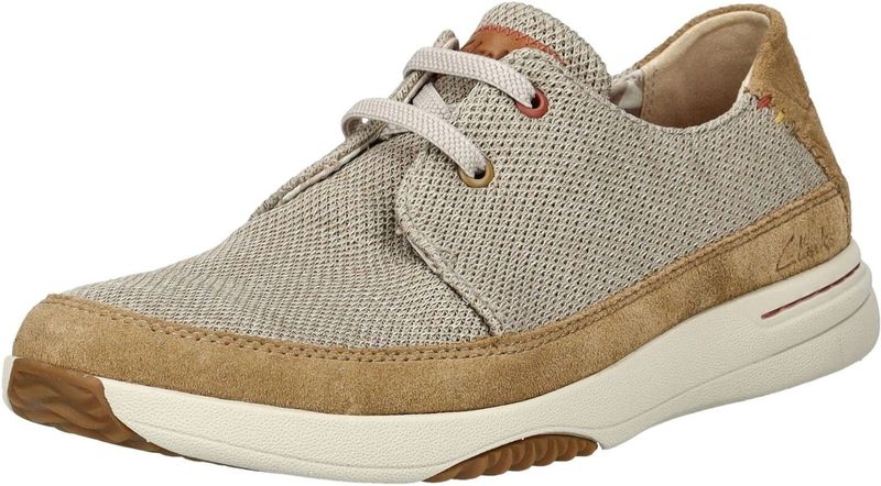 Clarks - Easeway Veterschoenen - Wit - Ademend Bovenwerk - Casual