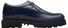 Clarks - Badell Seam - Nette Schoenen - Marineblauw - Leer