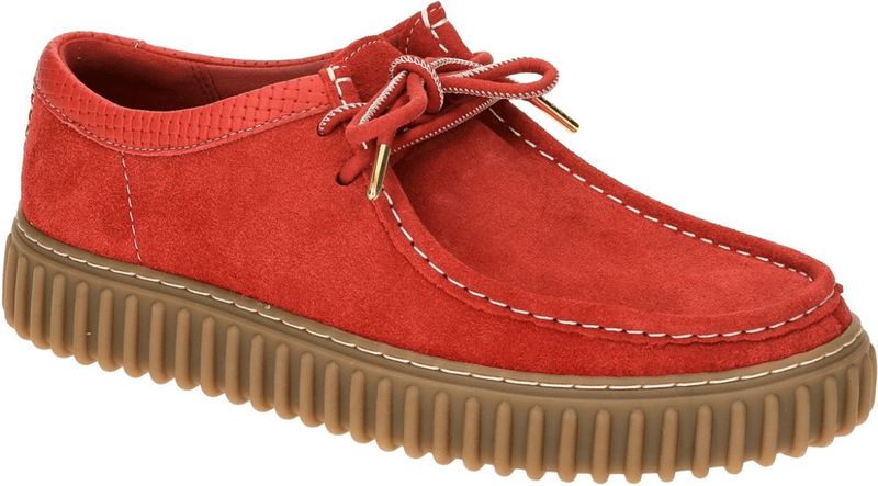 Clarks - Torhill Lo - Leren Schoenen - Wit - Casual - Plat