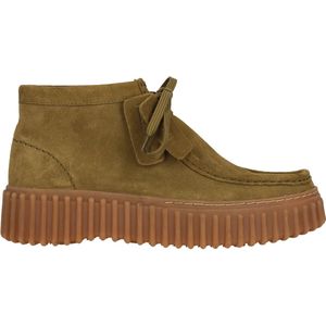 Clarks - Torhill Moss - Booties - Zwart - Suède - Met Veters