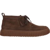 Clarks - Torhill Lace - Leren Enkellaarsjes - Bruin - Plat - Veters - Casual