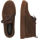 Clarks - Torhill Lace - Leren Enkellaarsjes - Bruin - Plat - Veters - Casual