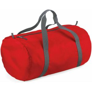 Bagbase Barrel Packaway Duffeltas  (Klassiek rood)