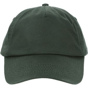 Regatta Unisex volwassene 5 panel baseballpet  (Donkergroen)