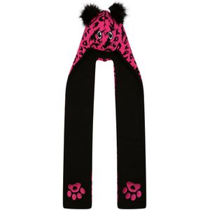Dare2b Kinderen/kids snowplay luipaardprint 3 in 1 muts sjaal