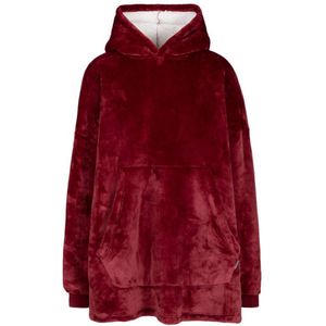 Trespass - Oversized Hoodie Deken - Grijs - 100% Polyester - Sherpa Fleece