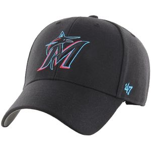 Miami Marlins MVP 47 Baseball Cap (One Size) (Zwart)