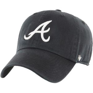 Atlanta Braves Clean Up 47 Baseballpet (One Size) (Zwart)