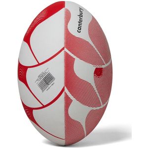 Canterbury Thrillseeker Rugbybal Spelen (3) (Wit/rood)