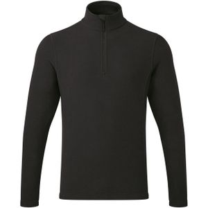 Premier Recyclight Quarter Zip Fleece voor volwassenen (Zwart)