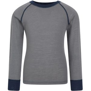 Mountain Warehouse Kinder/Kids Merino II Ronde Hals Base Layer Top (Grijs)