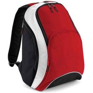 Bagbase Teamwear rugzak  (Klassiek rood/zwart)