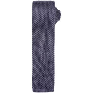 Premier Unisex gebreide stropdas voor volwassenen (Staal)