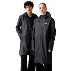 Hunterunisex. ARU0002242 Regenjas Andrea Pu zwart (S), Casual, Siliconen, Ondoordringbaar