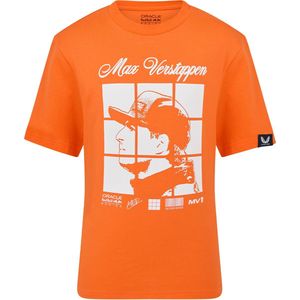 Red Bull Racing - MV Puzzle T-shirt - Oranje - Kids - 152-158