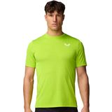 Castore engineered knit ss t-shirt in de kleur geel.