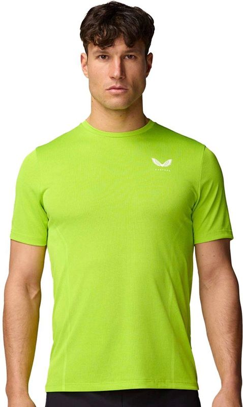 Castore - Engineered Knit SS T-Shirt - Wit - Ademend Materiaal