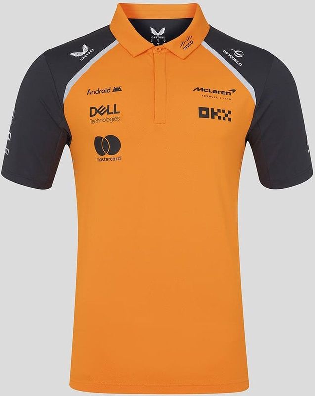 McLaren - Polo Shirt - Zwart - Katoen - Klassieke Pasvorm