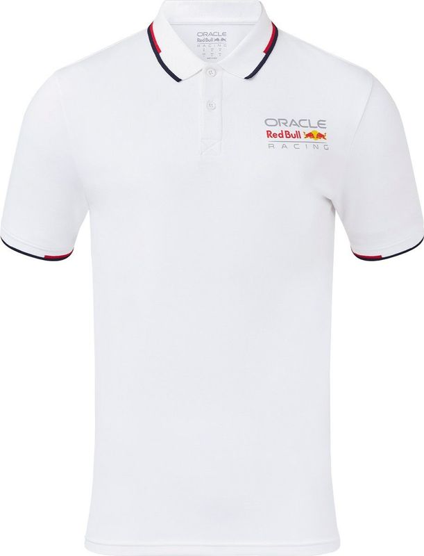 Red Bull Racing - Polo - Wit - 48% Katoen, 44% Polyester, 8% Elastaan