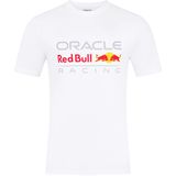 Red Bull Racing - T-shirt - Wit - Max Verstappen - Large Front Logo