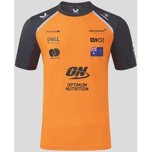 Officieel Heren McLaren Formula 1 Team Oscar Piastri Set Up T-shirt - Papaya/phantom