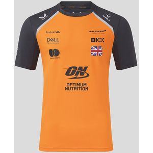 McLaren Officieel Heren Formula 1 Team Lando Norris Set Up T-shirt - Papaya/phantom
