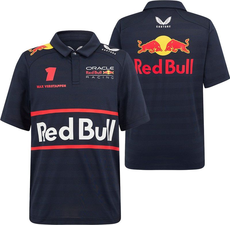 Castore - Red Bull Racing 2025-2026 Polo - Rood - Katoen
