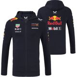 Max Verstappen - Team Full Zip Hoodie 2025 - Unisex - Zwart - 60% Katoen / 40% Polyester