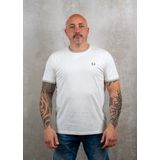 Fred Perry - Fp T-Shirt - Streetwear - Kleur: Light Ecru / Olive Mint - 100% Katoen