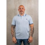 Fred Perry - Fp Twin Tipped Shirt - Poloshirt - Licht gerookt / Petrolblauw / Marineblauw - 100% Katoen